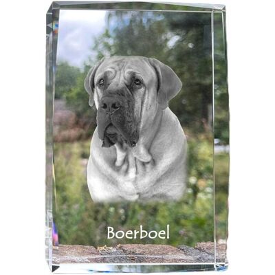 ART Boerboel, Mastif Południowoafrykański - Kryształ Ze Zdjęciem Psa, Zdjęcie W ART Boerboel, Mastif Południowoafrykański - Kryształ Ze Zdjęciem Psa, Zdjęcie W