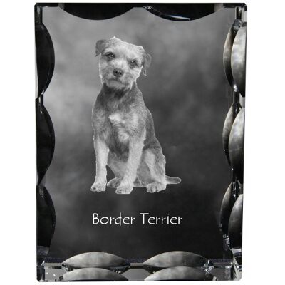 ART Border Terrier - Kryształ Ze Zdjęciem Psa, Szklana Statuetka Ze Zdjęciem, W ART Border Terrier - Kryształ Ze Zdjęciem Psa, Szklana Statuetka Ze Zdjęciem, W