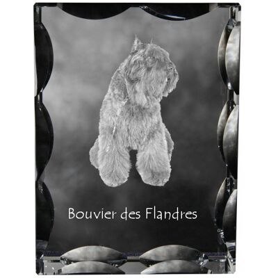 ART Bouvier Des Flandres - Kryształ Ze Zdjęciem Psa, Szklana Statuetka Ze Zdjęc ART Bouvier Des Flandres - Kryształ Ze Zdjęciem Psa, Szklana Statuetka Ze Zdjęc
