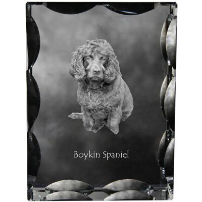 ART Boykin Spaniel - Kryształ Ze Zdjęciem Psa, Szklana Statuetka Ze Zdjęciem, W ART Boykin Spaniel - Kryształ Ze Zdjęciem Psa, Szklana Statuetka Ze Zdjęciem, W
