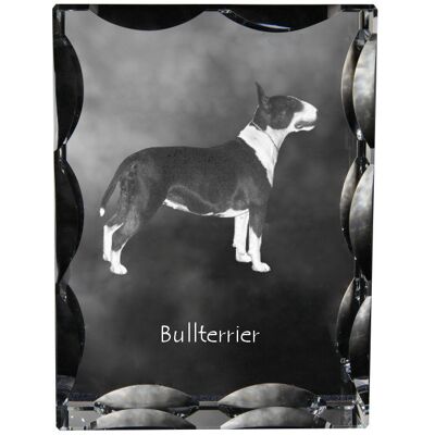 Bulterier, Bull Terrier - kryształ ze zdjęciem psa, szklana statuetka ze zdjęciem, wyjątkowa ramka ze zdjęciem marki Art-Dog Bulterier, Bull Terrier - kryształ ze zdjęciem psa, szklana statuetka ze zdjęciem, wyjątkowa ramka ze zdjęciem marki Art-Dog