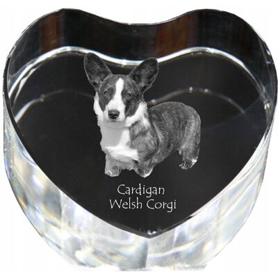 ART Cardigan Welsh Corgi I - Zdjęcie Psa W Krysztale, Kryształowe Serce, Wyjątk ART Cardigan Welsh Corgi I - Zdjęcie Psa W Krysztale, Kryształowe Serce, Wyjątk