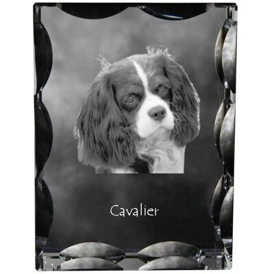 ART Cavalier King Charles Spaniel - Kryształ Ze Zdjęciem Psa, Szklana Statuetka ART Cavalier King Charles Spaniel - Kryształ Ze Zdjęciem Psa, Szklana Statuetka