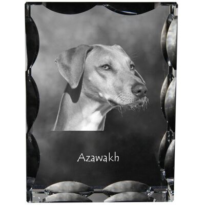 Chart afrykański, Azawakh - kryształ ze zdjęciem psa, szklana statuetka ze zdjęciem, wyjątkowa ramka ze zdjęciem marki Art-Dog Chart afrykański, Azawakh - kryształ ze zdjęciem psa, szklana statuetka ze zdjęciem, wyjątkowa ramka ze zdjęciem marki Art-Dog