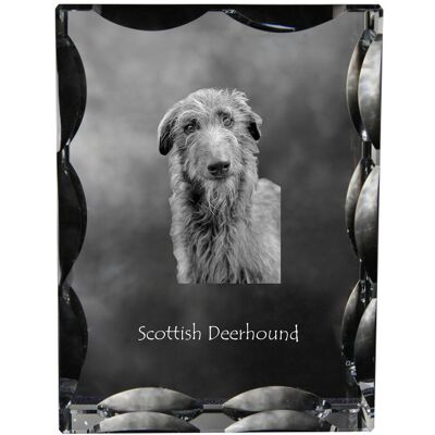 Chart szkocki, Deerhound - kryształ ze zdjęciem psa, szklana statuetka ze zdjęciem, wyjątkowa ramka ze zdjęciem marki Art-Dog Chart szkocki, Deerhound - kryształ ze zdjęciem psa, szklana statuetka ze zdjęciem, wyjątkowa ramka ze zdjęciem marki Art-Dog