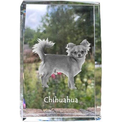 Chihuahua krótkowłosy - kryształ ze zdjęciem psa, zdjęcie w szkle, nowoczesna ekspozycja zdjęcia marki Art-Dog Chihuahua krótkowłosy - kryształ ze zdjęciem psa, zdjęcie w szkle, nowoczesna ekspozycja zdjęcia marki Art-Dog