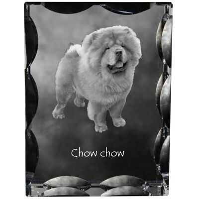 Chow Chow - kryształ ze zdjęciem psa, szklana statuetka ze zdjęciem, wyjątkowa ramka ze zdjęciem marki Art-Dog Chow Chow - kryształ ze zdjęciem psa, szklana statuetka ze zdjęciem, wyjątkowa ramka ze zdjęciem marki Art-Dog