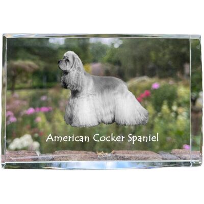 ART Cocker Spaniel Amerykański - Kryształ Ze Zdjęciem Psa, Zdjęcie W Szkle, Now ART Cocker Spaniel Amerykański - Kryształ Ze Zdjęciem Psa, Zdjęcie W Szkle, Now