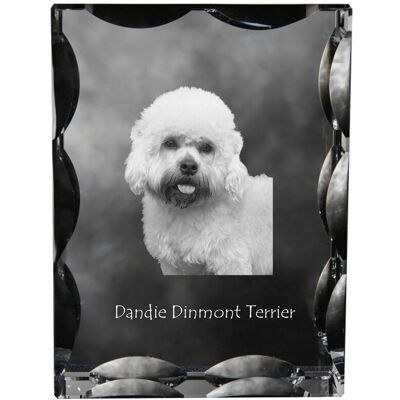 Dandie Dinmont Terrier - kryształ ze zdjęciem psa, szklana statuetka ze zdjęciem, wyjątkowa ramka ze zdjęciem marki Art-Dog Dandie Dinmont Terrier - kryształ ze zdjęciem psa, szklana statuetka ze zdjęciem, wyjątkowa ramka ze zdjęciem marki Art-Dog