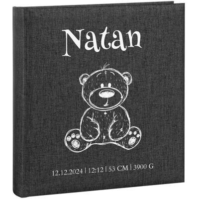 Duży album na zdjęcia dziecka - antracytowy - 30 kart - nadruk - Chrzest, Roczek, Narodziny, Baby shower - Goldbuch - Premium Duży album na zdjęcia dziecka - antracytowy - 30 kart - nadruk - Chrzest, Roczek, Narodziny, Baby shower - Goldbuch - Premium