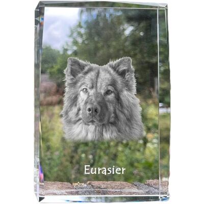 ART Eurasier, Eurasian - Kryształ Ze Zdjęciem Psa, Zdjęcie W Szkle, Nowoczesna ART Eurasier, Eurasian - Kryształ Ze Zdjęciem Psa, Zdjęcie W Szkle, Nowoczesna