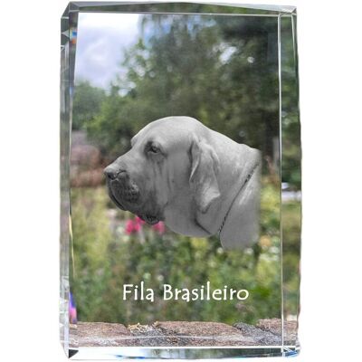 ART Fila Brasileiro, Mastif Brazylijski - Kryształ Ze Zdjęciem Psa, Zdjęcie W S ART Fila Brasileiro, Mastif Brazylijski - Kryształ Ze Zdjęciem Psa, Zdjęcie W S