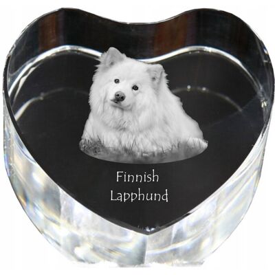 ART Fiński Lapphund, Finnish Lapphund - Zdjęcie Psa W Krysztale, Kryształowe Se ART Fiński Lapphund, Finnish Lapphund - Zdjęcie Psa W Krysztale, Kryształowe Se