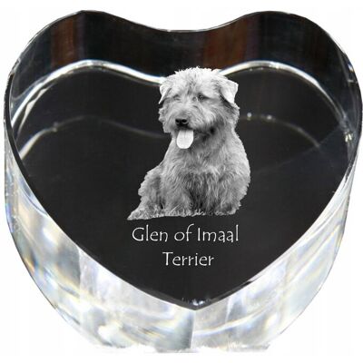 ART Glen Of Imaal Terrier - Zdjęcie Psa W Krysztale, Kryształowe Serce, Wyjątko ART Glen Of Imaal Terrier - Zdjęcie Psa W Krysztale, Kryształowe Serce, Wyjątko