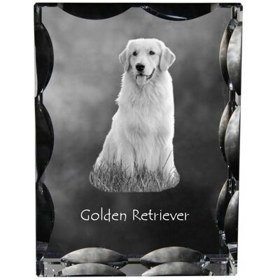 ART Golden Retriever - Kryształ Ze Zdjęciem Psa, Szklana Statuetka Ze Zdjęciem, ART Golden Retriever - Kryształ Ze Zdjęciem Psa, Szklana Statuetka Ze Zdjęciem,