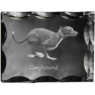 Greyhound, Chart angielski - kryształ ze zdjęciem psa, szklana statuetka ze zdjęciem, wyjątkowa ramka ze zdjęciem marki Art-Dog Greyhound, Chart angielski - kryształ ze zdjęciem psa, szklana statuetka ze zdjęciem, wyjątkowa ramka ze zdjęciem marki Art-Dog