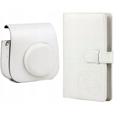 Loveinstant 2-w-1 Etui i Album do FUJIFILM INSTAX MINI 11 - Białe Loveinstant 2-w-1 Etui i Album do FUJIFILM INSTAX MINI 11 - Białe
