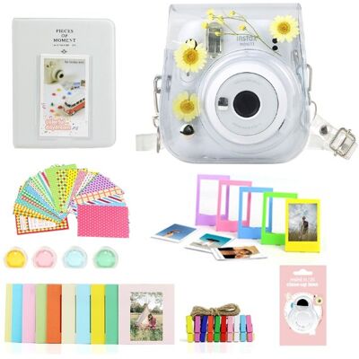 Instax-FUJIFILM, zestaw: 8w1 pokowiec+ramki+Album do Instax Mini 11 / Suszone Rumianki Instax-FUJIFILM, zestaw: 8w1 pokowiec+ramki+Album do Instax Mini 11 / Suszone Rumianki