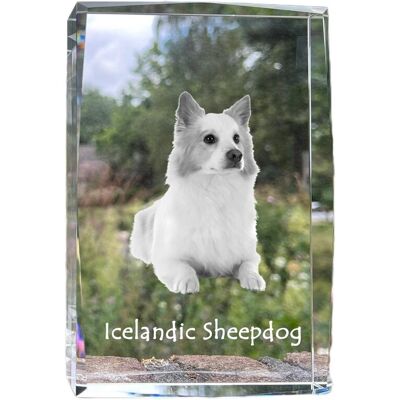 Islandzki szpic pasterski - kryształ ze zdjęciem psa, zdjęcie w szkle, nowoczesna ekspozycja zdjęcia marki Art-Dog Islandzki szpic pasterski - kryształ ze zdjęciem psa, zdjęcie w szkle, nowoczesna ekspozycja zdjęcia marki Art-Dog