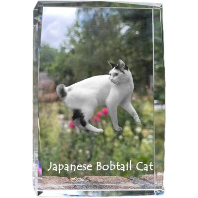 Japoński bobtail - kryształ ze zdjęciem kota, zdjęcie w szkle, nowoczesna ekspozycja zdjęcia marki Art-Dog Japoński bobtail - kryształ ze zdjęciem kota, zdjęcie w szkle, nowoczesna ekspozycja zdjęcia marki Art-Dog