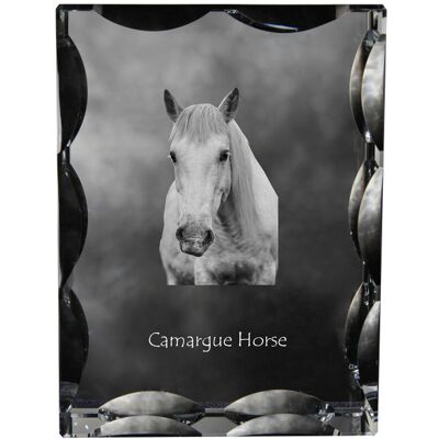 Koń Camargue - kryształ ze zdjęciem konia, szklana statuetka ze zdjęciem, wyjątkowa ramka ze zdjęciem marki Art-Dog Koń Camargue - kryształ ze zdjęciem konia, szklana statuetka ze zdjęciem, wyjątkowa ramka ze zdjęciem marki Art-Dog