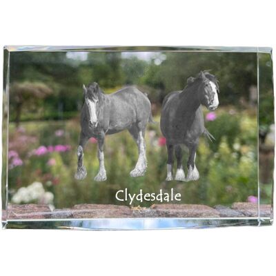 Kryształowa Ramka Ze Zdjęciem Konia Clydesdale Marki Art-Dog Kryształowa Ramka Ze Zdjęciem Konia Clydesdale Marki Art-Dog