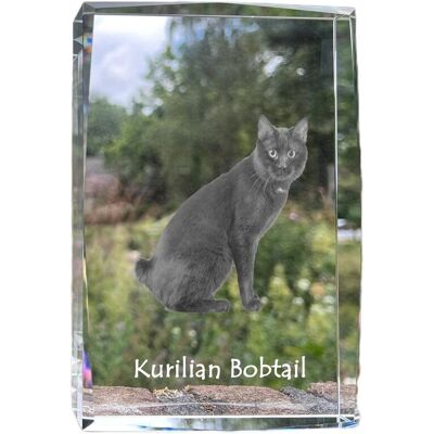 Kurylski bobtail - kryształ ze zdjęciem kota, zdjęcie w szkle, nowoczesna ekspozycja zdjęcia marki Art-Dog Kurylski bobtail - kryształ ze zdjęciem kota, zdjęcie w szkle, nowoczesna ekspozycja zdjęcia marki Art-Dog