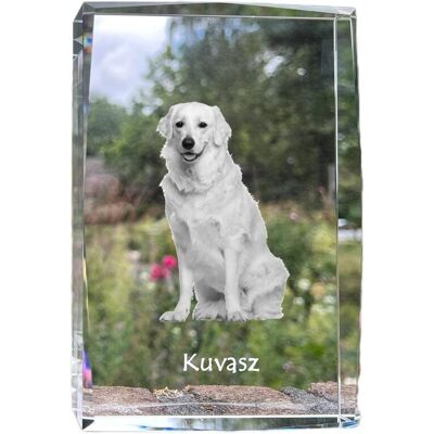 Kuvasz - kryształ ze zdjęciem psa, zdjęcie w szkle, nowoczesna ekspozycja zdjęcia marki Art-Dog Kuvasz - kryształ ze zdjęciem psa, zdjęcie w szkle, nowoczesna ekspozycja zdjęcia marki Art-Dog