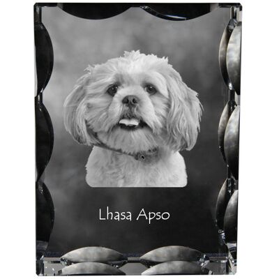 Lhasa Apso - kryształ ze zdjęciem psa, szklana statuetka ze zdjęciem, wyjątkowa ramka ze zdjęciem marki Art-Dog Lhasa Apso - kryształ ze zdjęciem psa, szklana statuetka ze zdjęciem, wyjątkowa ramka ze zdjęciem marki Art-Dog