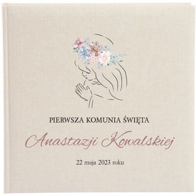 Goldbuch Lniany album komunijny - na 200 zdjęć – elegancki - prezent na I Komunię Świętą - dla dziewczynki - pamiątka Goldbuch Lniany album komunijny - na 200 zdjęć – elegancki - prezent na I Komunię Świętą - dla dziewczynki - pamiątka