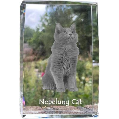 Nebelung - kryształ ze zdjęciem kota, zdjęcie w szkle, nowoczesna ekspozycja zdjęcia marki Art-Dog Nebelung - kryształ ze zdjęciem kota, zdjęcie w szkle, nowoczesna ekspozycja zdjęcia marki Art-Dog