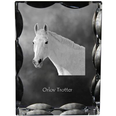 Orlov Trotter - kryształ ze zdjęciem konia, szklana statuetka ze zdjęciem, wyjątkowa ramka ze zdjęciem marki Art-Dog Orlov Trotter - kryształ ze zdjęciem konia, szklana statuetka ze zdjęciem, wyjątkowa ramka ze zdjęciem marki Art-Dog