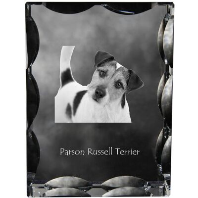 Parson Russell Terrier - kryształ ze zdjęciem psa, szklana statuetka ze zdjęciem, wyjątkowa ramka ze zdjęciem marki Art-Dog Parson Russell Terrier - kryształ ze zdjęciem psa, szklana statuetka ze zdjęciem, wyjątkowa ramka ze zdjęciem marki Art-Dog