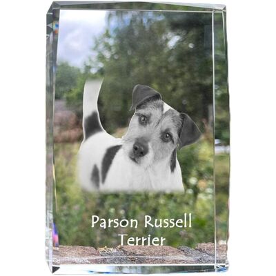 Parson Russell Terrier - kryształ ze zdjęciem psa, zdjęcie w szkle, nowoczesna ekspozycja zdjęcia marki Art-Dog Parson Russell Terrier - kryształ ze zdjęciem psa, zdjęcie w szkle, nowoczesna ekspozycja zdjęcia marki Art-Dog