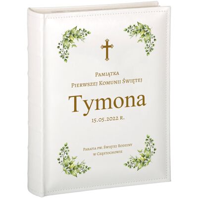 Gift House Personalizowany album na zdjęcia komunijne - 300 zdjęć 10x15 - Komunia - Pamiątka Pierwszej Komunii Świętej Gift House Personalizowany album na zdjęcia komunijne - 300 zdjęć 10x15 - Komunia - Pamiątka Pierwszej Komunii Świętej