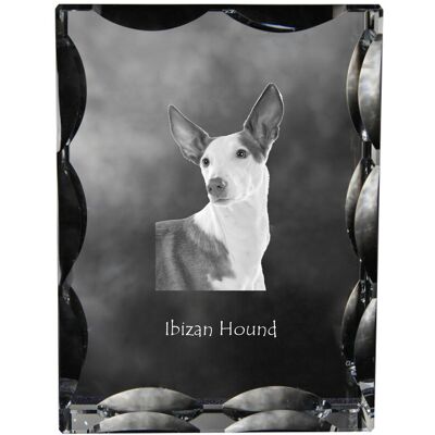 Podenco z Ibizy, Podenco Ibicenco - kryształ ze zdjęciem psa, szklana statuetka ze zdjęciem, wyjątkowa ramka ze zdjęciem marki Art-Dog Podenco z Ibizy, Podenco Ibicenco - kryształ ze zdjęciem psa, szklana statuetka ze zdjęciem, wyjątkowa ramka ze zdjęciem marki Art-Dog