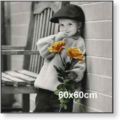 ARTVIC Rama aluminiowa do zdjęcia lub plakatu 60x60cm, czarny półmat ARTVIC Rama aluminiowa do zdjęcia lub plakatu 60x60cm, czarny półmat