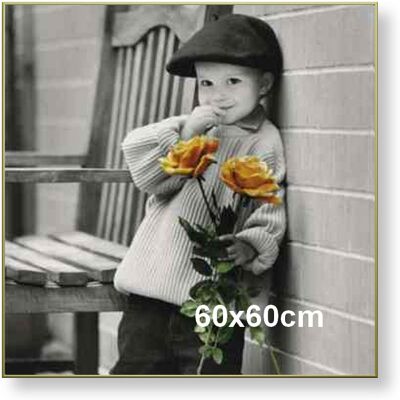 ARTVIC Rama aluminiowa do zdjęcia lub plakatu 60x60cm, złoty półmat ARTVIC Rama aluminiowa do zdjęcia lub plakatu 60x60cm, złoty półmat