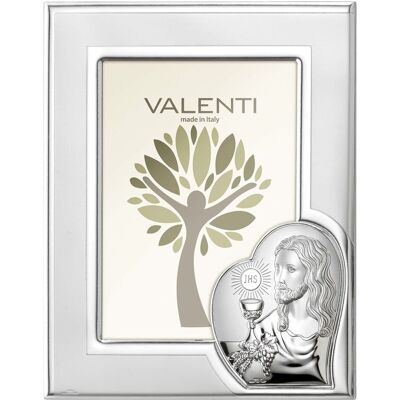 Valenti Ramka komunijna srebrna pamiątka komunii świętej Rozmiar: 13x18 cm SKU: VL51067/4L Valenti Ramka komunijna srebrna pamiątka komunii świętej Rozmiar: 13x18 cm SKU: VL51067/4L