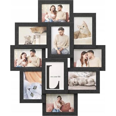 Ramka Na Zdjęcia Kolaż Multirama Fotorama Duża 10 Zdjęć 10x15 Cm Songmics Ramka Na Zdjęcia Kolaż Multirama Fotorama Duża 10 Zdjęć 10x15 Cm Songmics