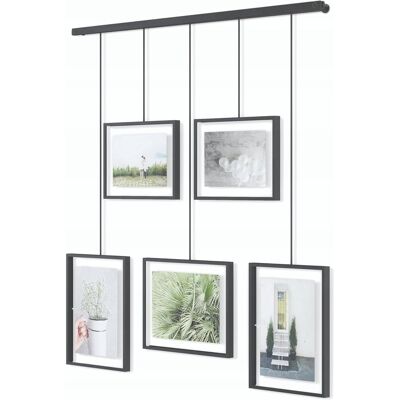 Inny producent RAMKA NA ZDJĘCIA WISZĄCE ZESTAW SZKŁO METAL CZARNY 5 SZTUK Inny producent RAMKA NA ZDJĘCIA WISZĄCE ZESTAW SZKŁO METAL CZARNY 5 SZTUK