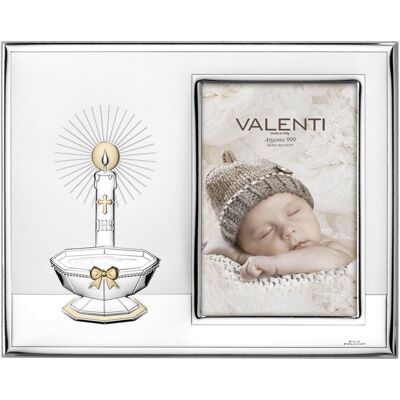 Valenti Ramka na zdjęcie na chrzest srebrna pamiątka chrztu Rozmiar: 10x15 cm SKU: VL51085/3XL Valenti Ramka na zdjęcie na chrzest srebrna pamiątka chrztu Rozmiar: 10x15 cm SKU: VL51085/3XL