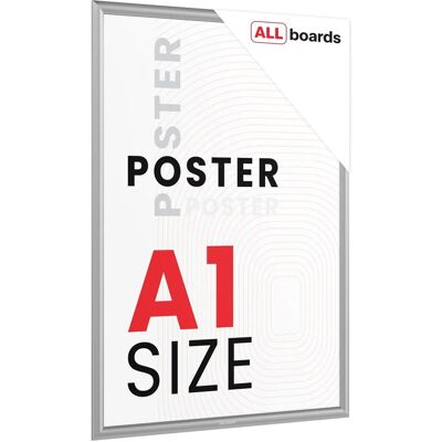Allboards Ramka plakatowa A1 OWZ Srebrna rama zatrzaskowa Allboards Ramka plakatowa A1 OWZ Srebrna rama zatrzaskowa