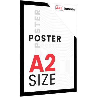 Allboards Ramka plakatowa A2 OWZ Czarna rama zatrzaskowa Allboards Ramka plakatowa A2 OWZ Czarna rama zatrzaskowa