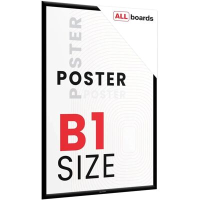 Allboards Ramka plakatowa B1 OWZ Czarna rama zatrzaskowa Allboards Ramka plakatowa B1 OWZ Czarna rama zatrzaskowa