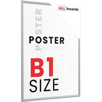 Allboards Ramka plakatowa B1 OWZ Srebrna rama zatrzaskowa Allboards Ramka plakatowa B1 OWZ Srebrna rama zatrzaskowa