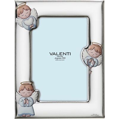 Valentina Ramka z aniołkiem Rozmiar: 9x13 cm Kolor: Niebieski SKU: VL73158/3LC Valentina Ramka z aniołkiem Rozmiar: 9x13 cm Kolor: Niebieski SKU: VL73158/3LC