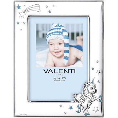 Valentina Ramka z jednorożcem Rozmiar: 13x18 cm Kolor: Niebieski SKU: VL73131/4LC Valentina Ramka z jednorożcem Rozmiar: 13x18 cm Kolor: Niebieski SKU: VL73131/4LC