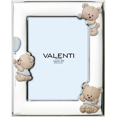 Valentina Ramka z misiami Rozmiar: 13x18 cm Kolor: Niebieski SKU: VL73151/4LC Valentina Ramka z misiami Rozmiar: 13x18 cm Kolor: Niebieski SKU: VL73151/4LC