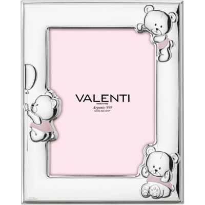 Valentina Ramka z misiami Rozmiar: 9x13 cm Kolor: Różowy SKU: VL73152/3LR Valentina Ramka z misiami Rozmiar: 9x13 cm Kolor: Różowy SKU: VL73152/3LR